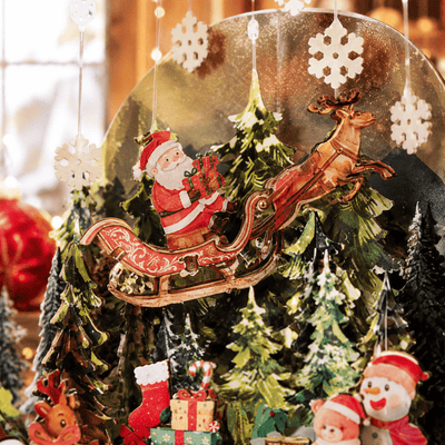 Christmas Trioz Rotating DIY Book Nook Kit