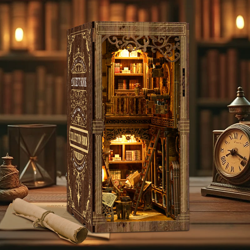 Ancient Book Collection Room DIY Book Nook Kit