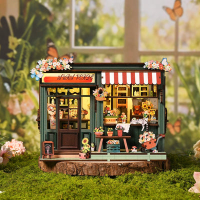 Aura Verde Flower Room DIY Book Nook Kit