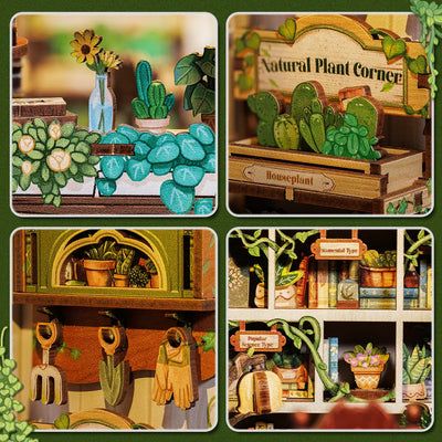Green Life Bookshop DIY Miniature House Kit