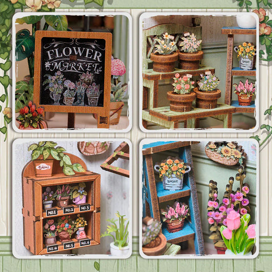 Champs-Élysées Florist DIY Miniature House Kit