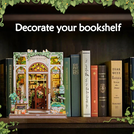 Green Life Bookshop DIY Miniature House Kit