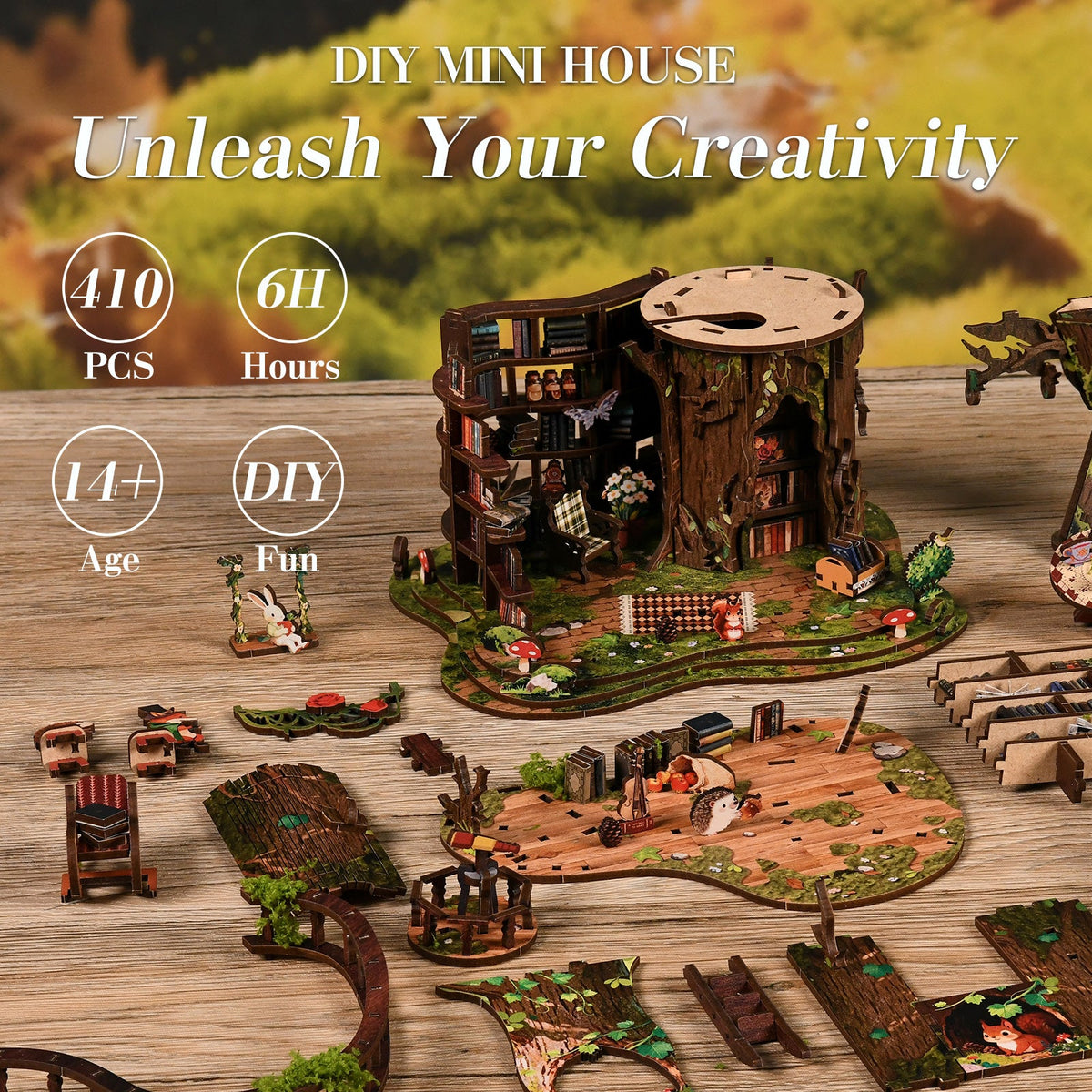 Forest Tea Book Club DIY Book Nook Kit