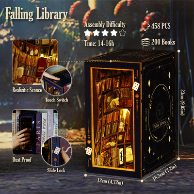 Falling Library DIY Book Nook Kit