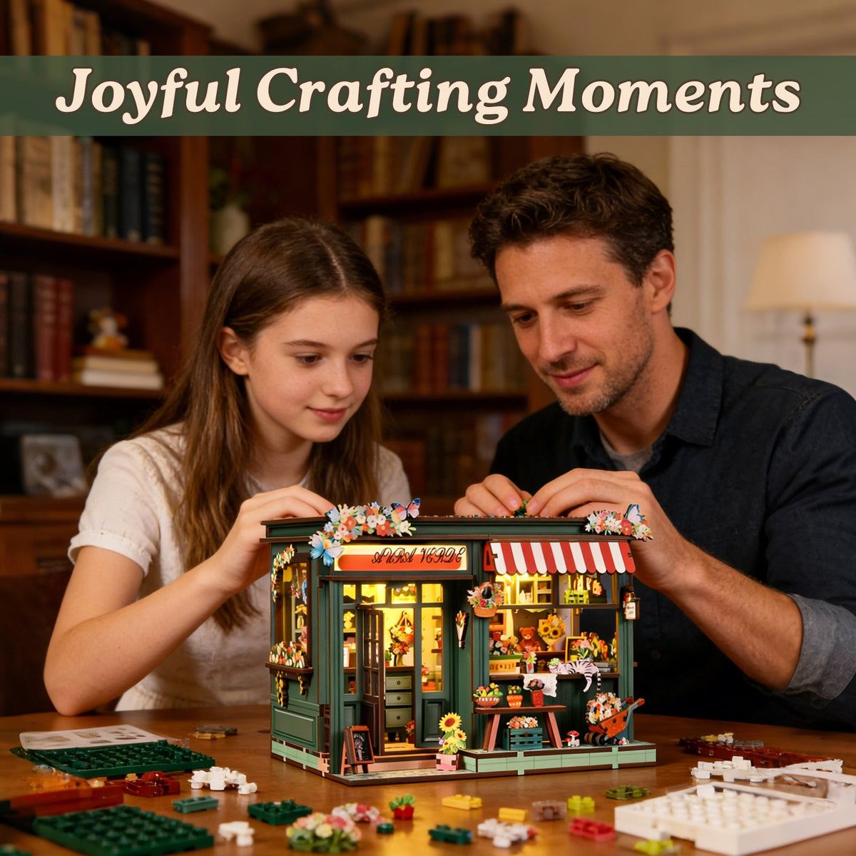 Aura Verde Flower Room DIY Book Nook Kit
