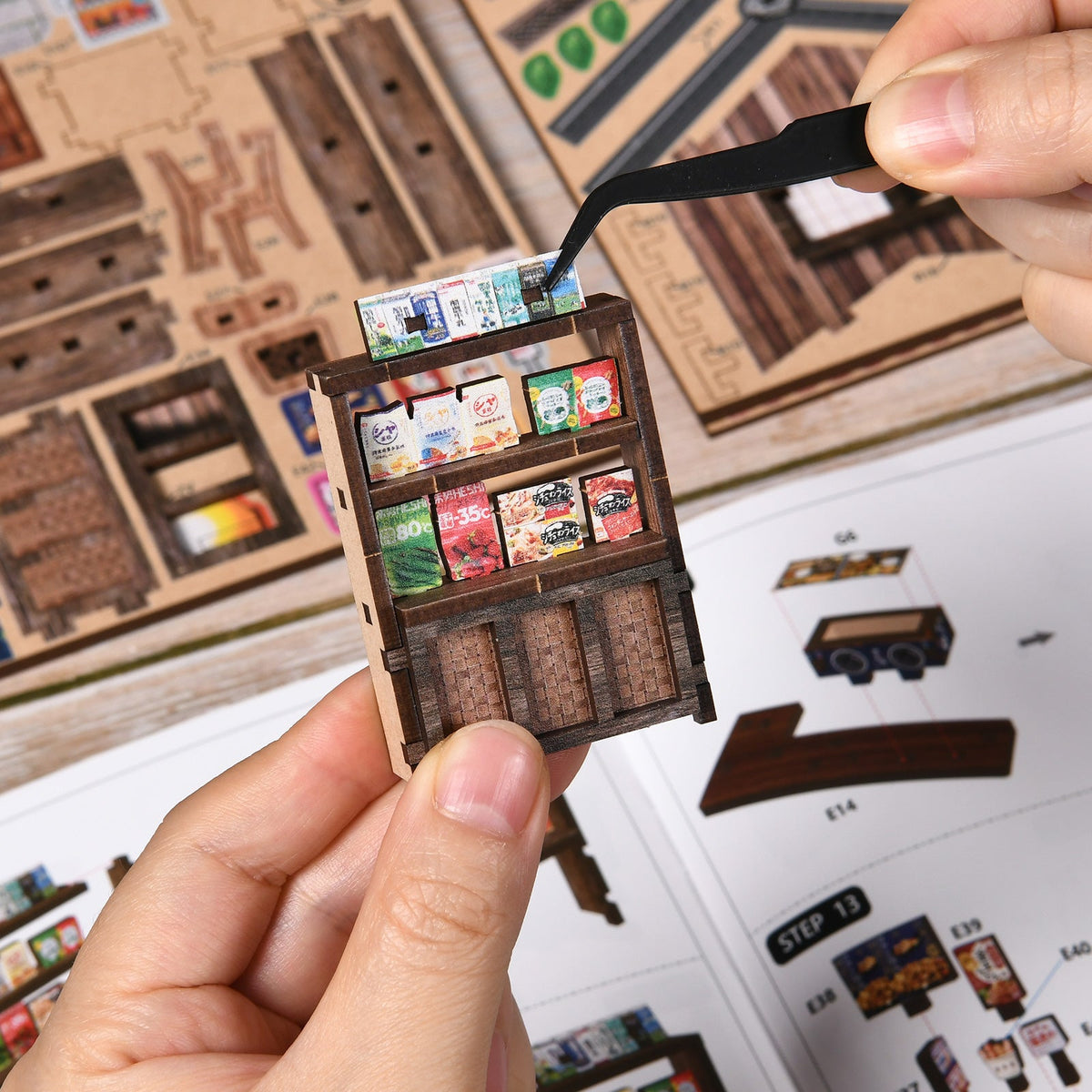 Kasuga Grocery Store DIY Book Nook Kit