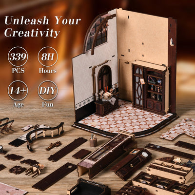 Bacchus Bookstore DIY Miniature House Kit