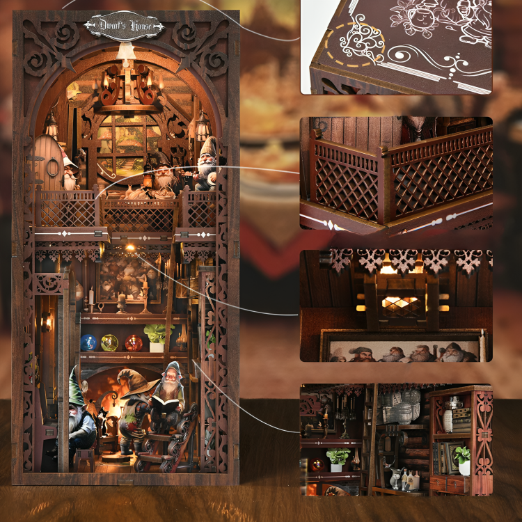 Dwarf House DIY Book Nook Kit