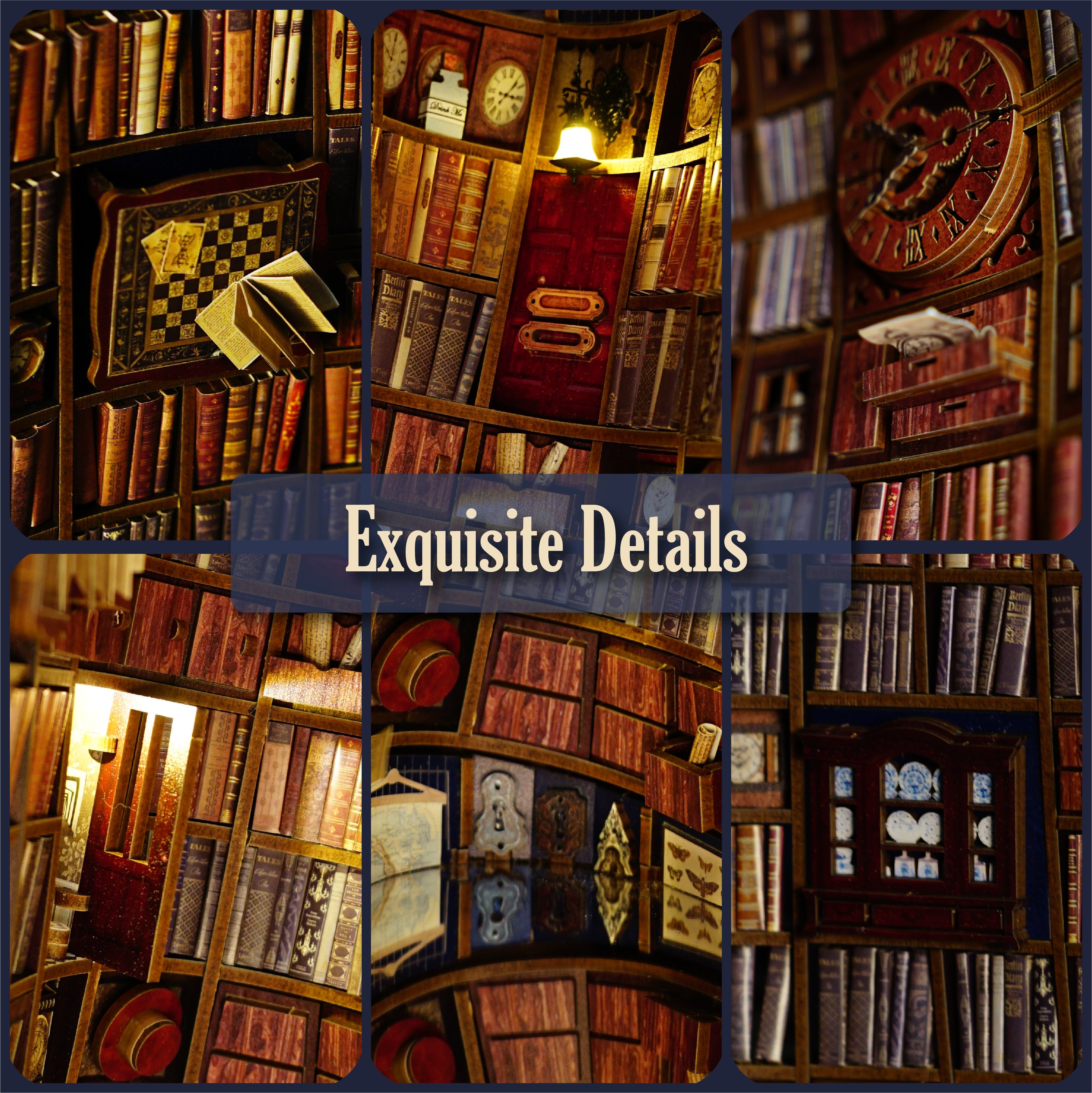 Falling Library DIY Book Nook Kit