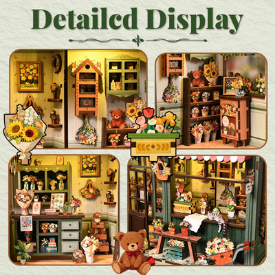 Aura Verde Flower Room DIY Book Nook Kit