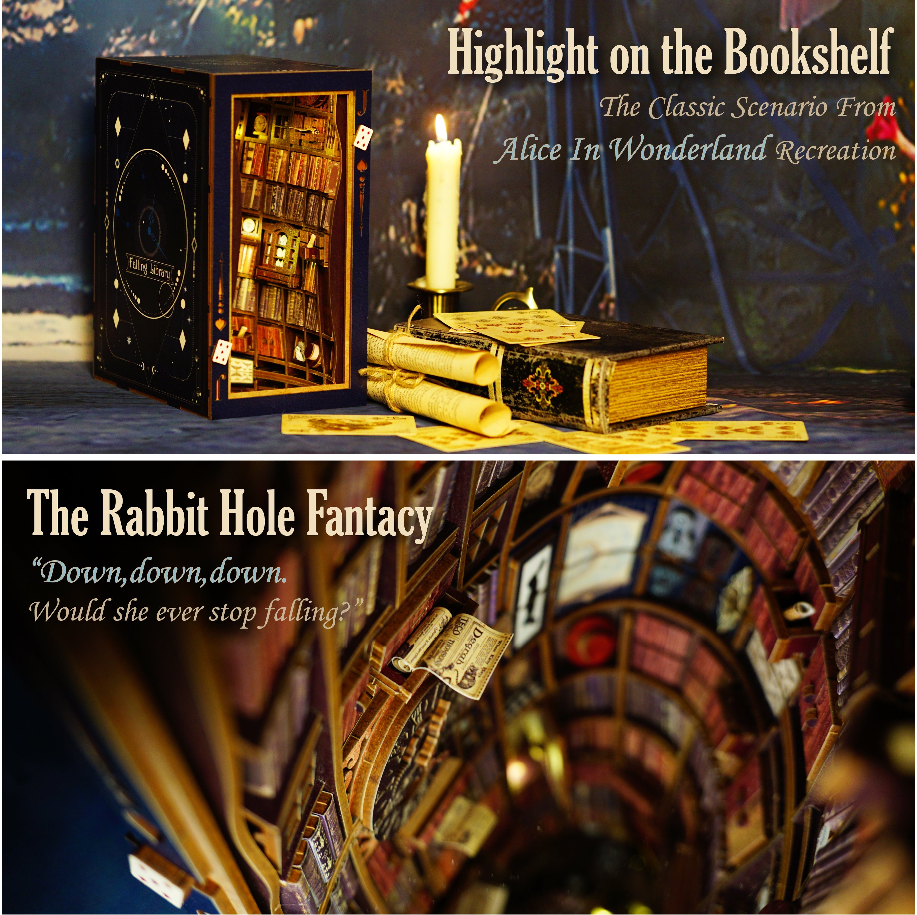 Falling Library DIY Book Nook Kit