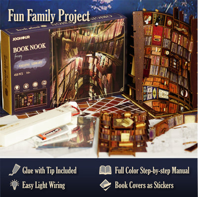 Falling Library DIY Book Nook Kit