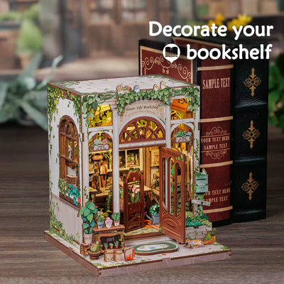 Green Life Bookshop DIY Miniature House Kit