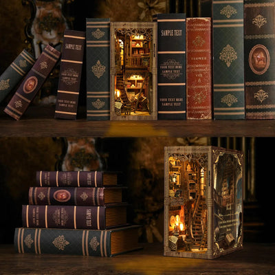Ancient Book Collection Room DIY Book Nook Kit