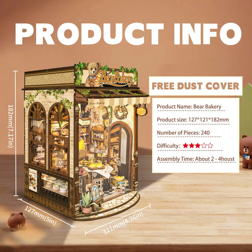 Bear Bakery DIY Book Nook Kit