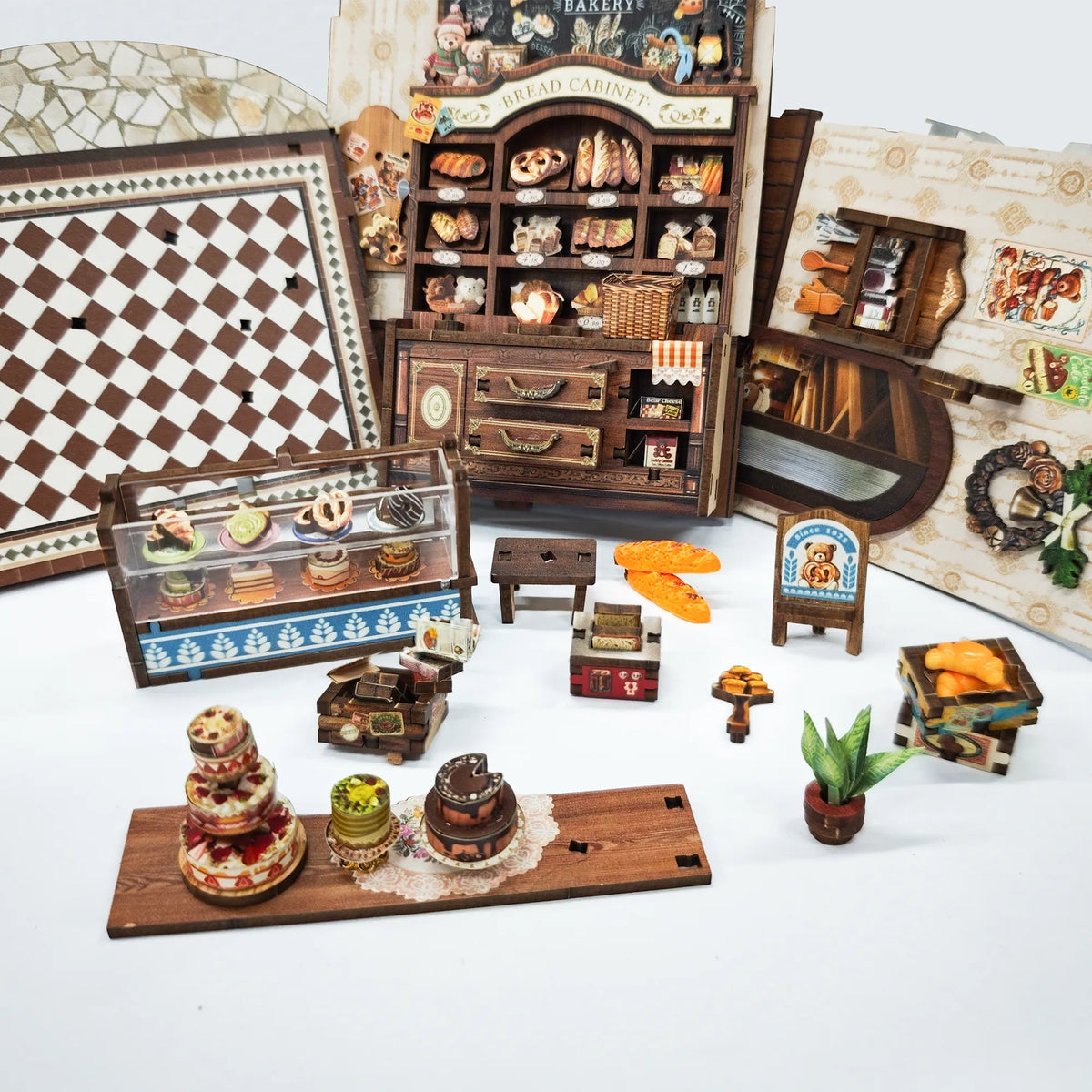 Bear Bakery DIY Book Nook Kit