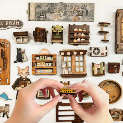 Caramel Dreams Cat Café DIY Book Nook Kit