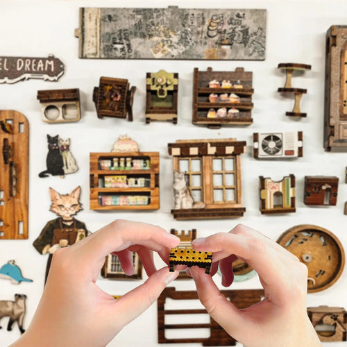 Caramel Dreams Cat Café DIY Book Nook Kit