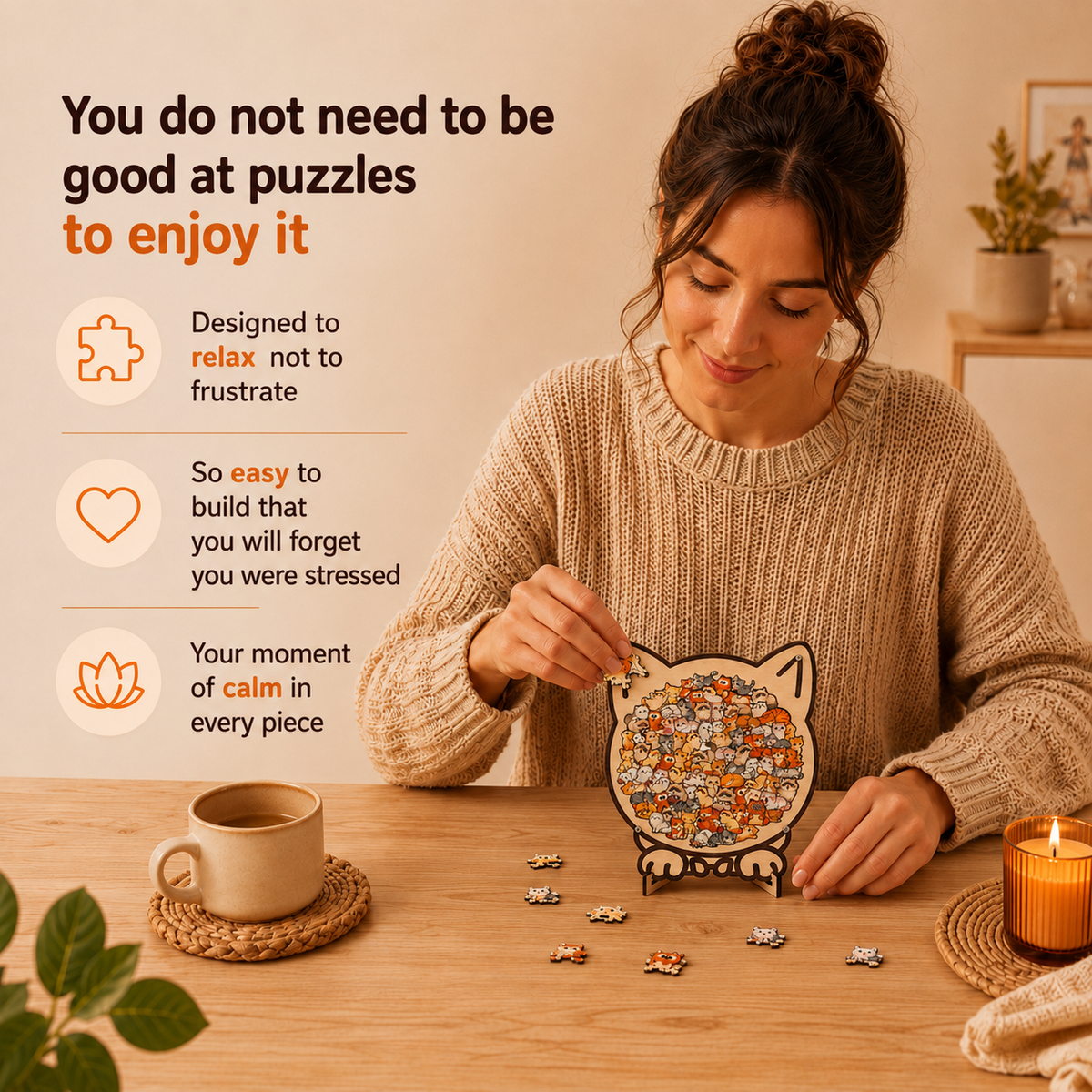 Cute Animal Wooden Puzzle