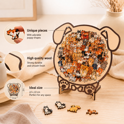 Cute Animal Wooden Puzzle