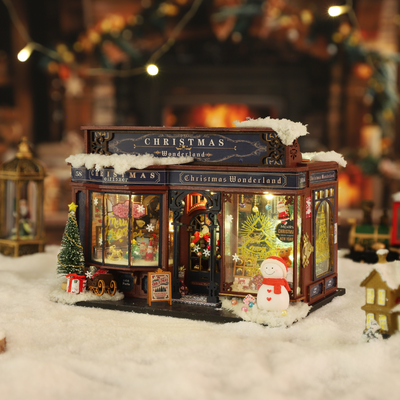 Christmas Gift Shop DIY Miniature House Kit