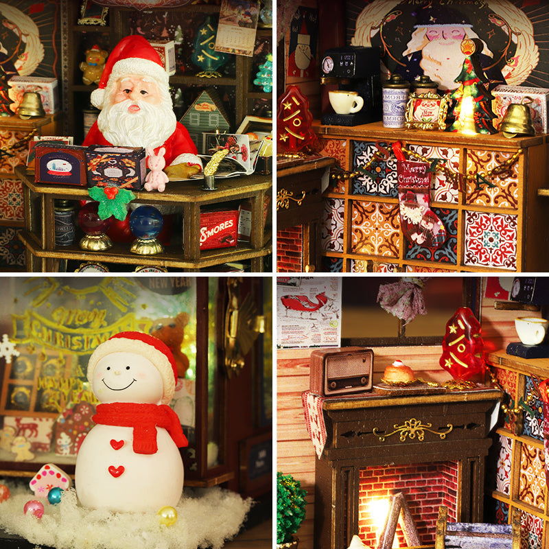Christmas Gift Shop DIY Miniature House Kit