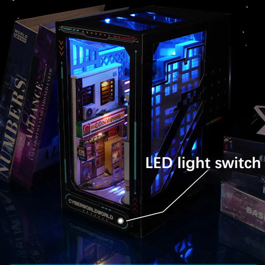 Cyberpunk DIY Book Nook Kit