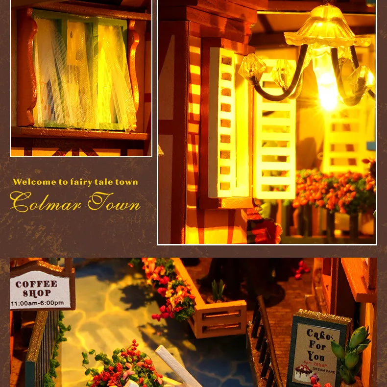 Colmar Town DIY Book Nook Kit