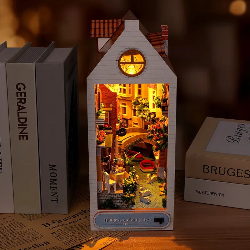 Bruges Ancient City DIY Book Nook Kit
