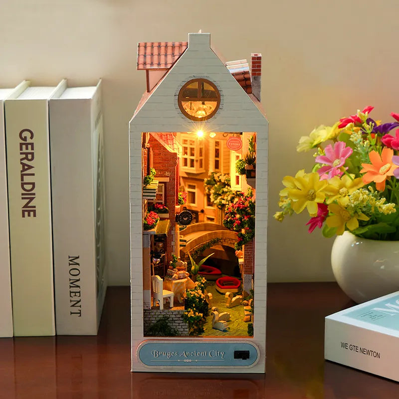 Bruges Ancient City DIY Book Nook Kit