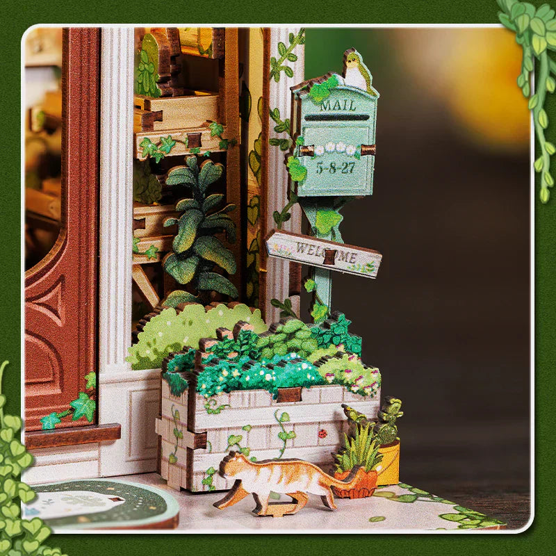 Green Life Bookshop DIY Miniature House Kit