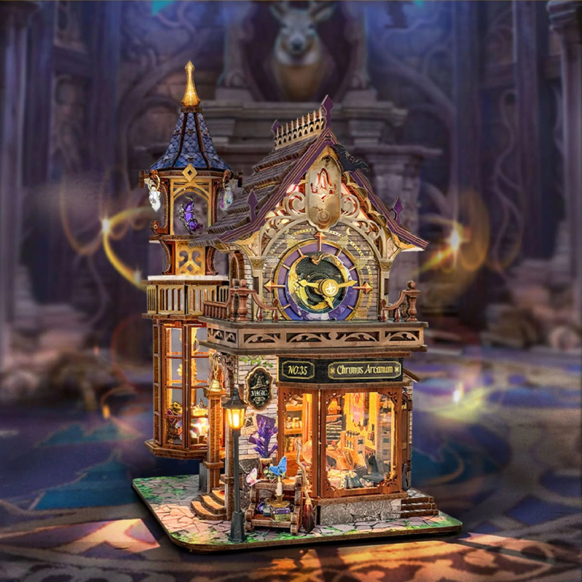 Magic Moon Tower DIY Miniature House Kit