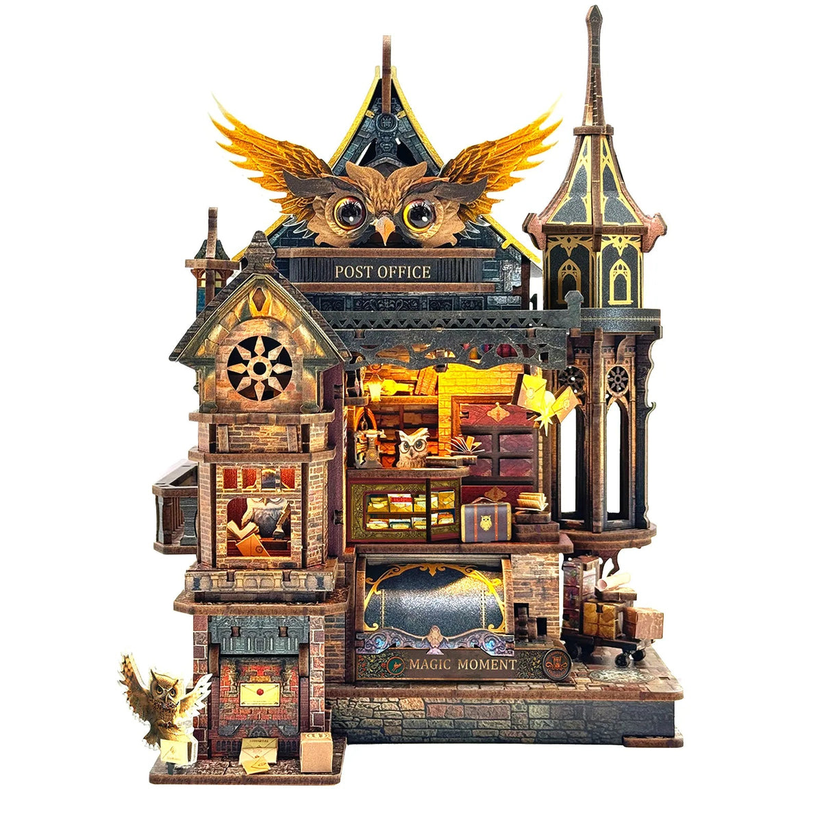 Owl Post Office DIY Miniature House Kit