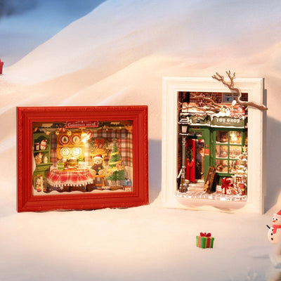 Santa's Toy Shop DIY Book Nook Kit