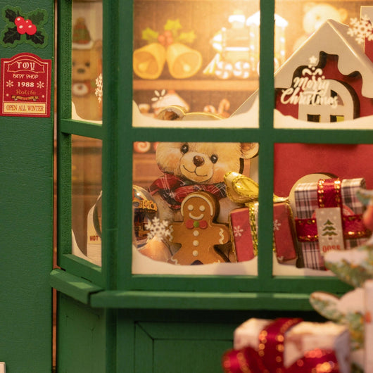Santa's Toy Shop DIY Book Nook Kit