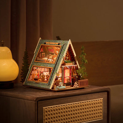A-Frame Cabin DIY Miniature Kit