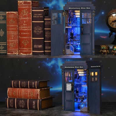 Mysterious Blue Box DIY Book Nook Kit