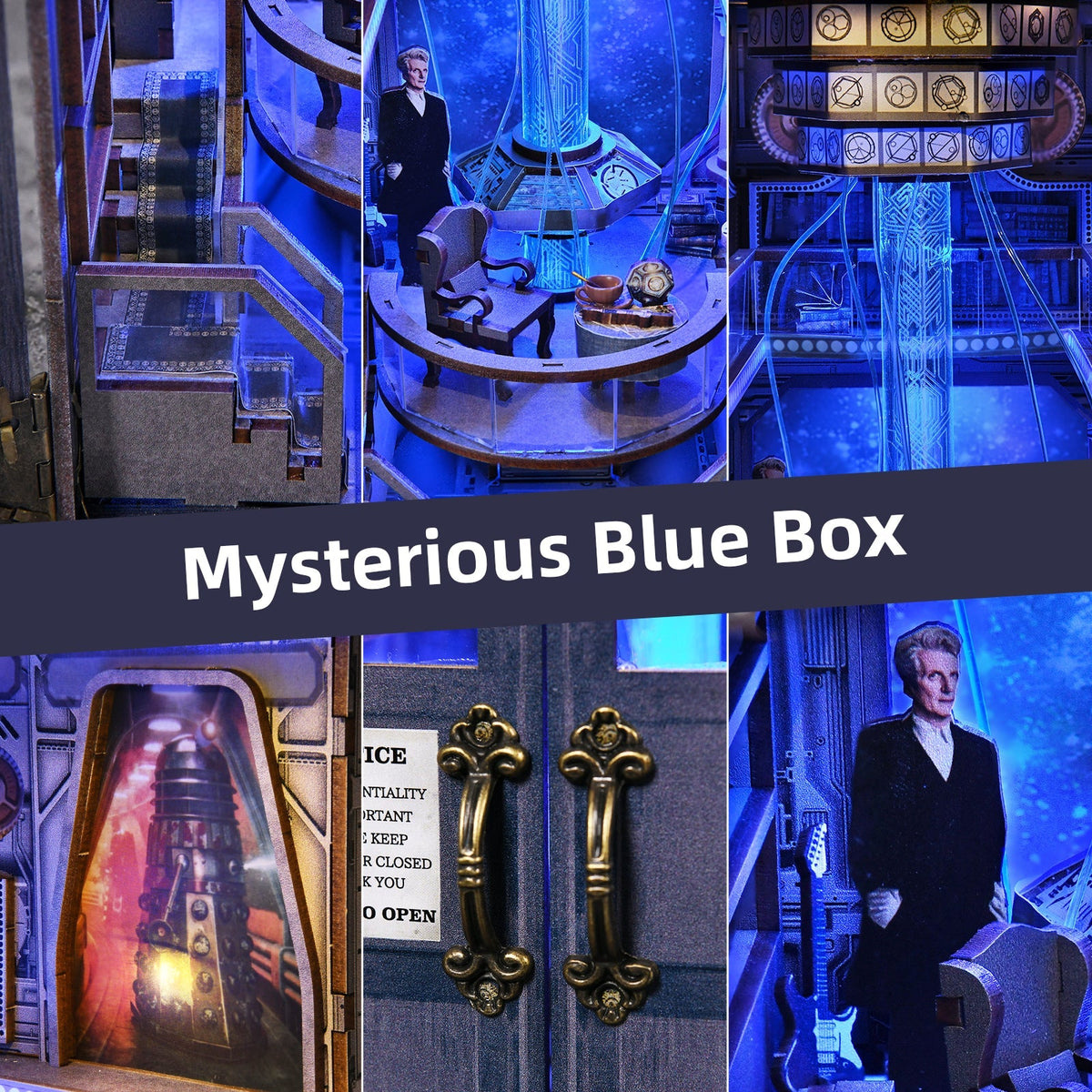 Mysterious Blue Box DIY Book Nook Kit