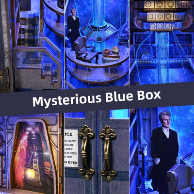 Mysterious Blue Box DIY Book Nook Kit