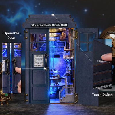 Mysterious Blue Box DIY Book Nook Kit
