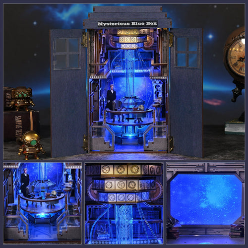 Mysterious Blue Box DIY Book Nook Kit