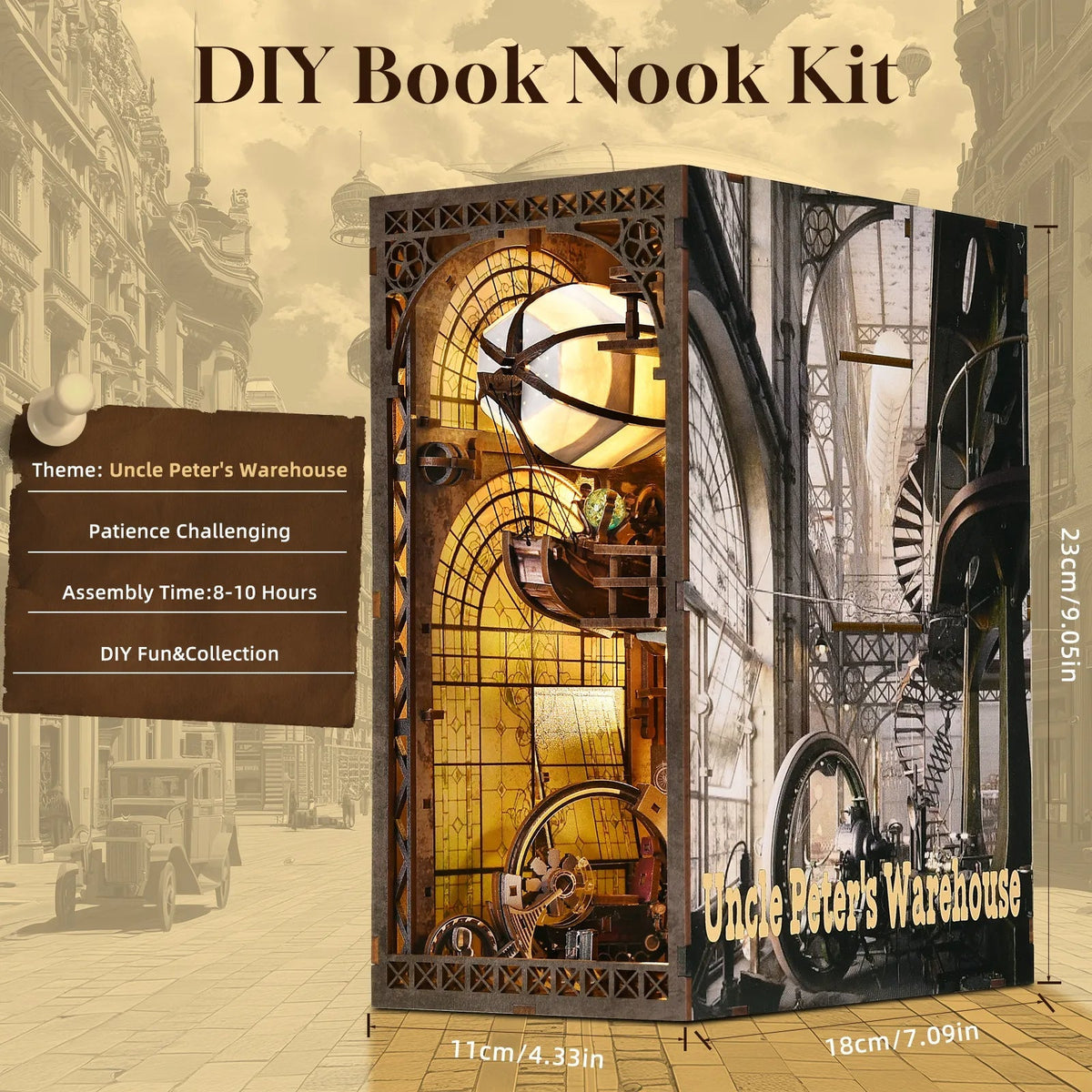Uncle Peter’s Warehouse DIY Book Nook Kit
