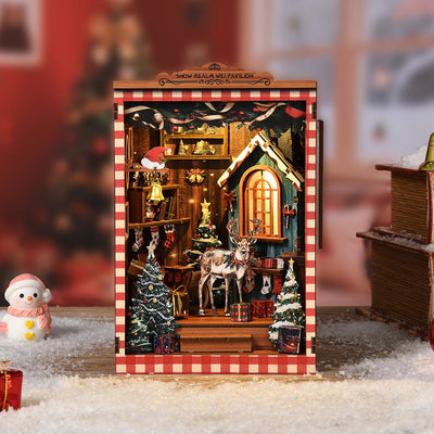 Christmas Snow Cabin DIY Book Nook Kit