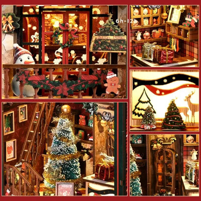 Christmas Shop DIY Book Nook Kit