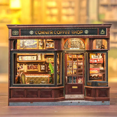 Corner Coffee Shop DIY Book Nook Kit