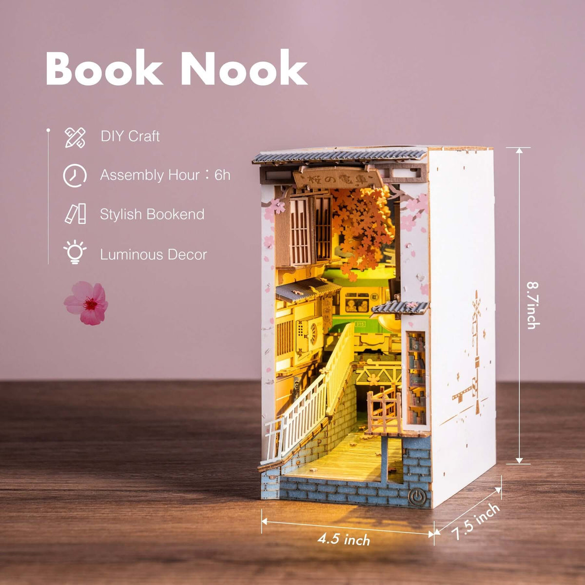 Sakura Town DIY Book Nook Kit
