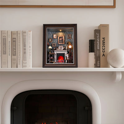 Vintage Fireplace Frame DIY Book Nook Kit