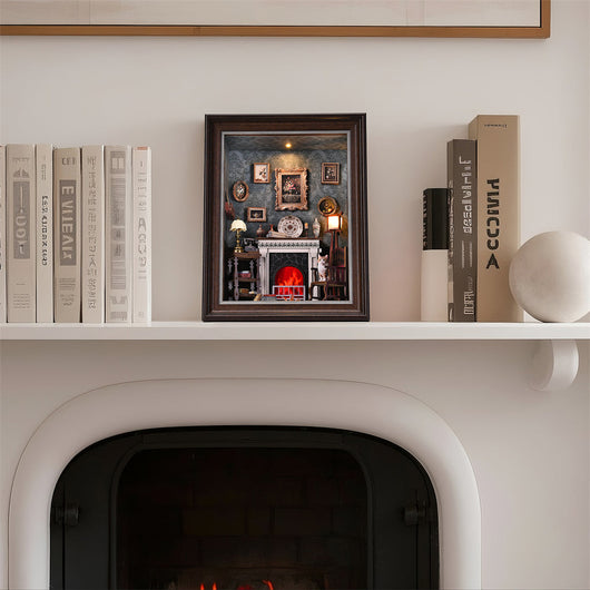 Vintage Fireplace Frame DIY Book Nook Kit