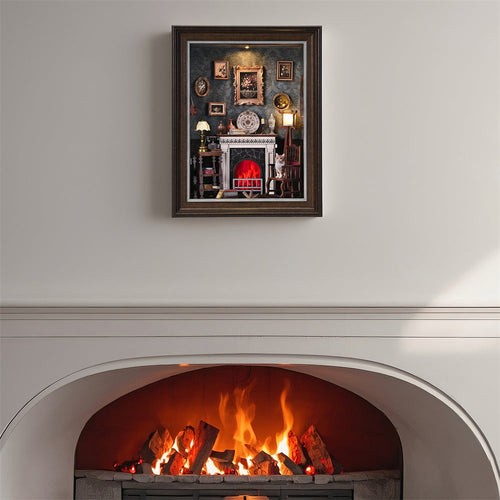 Vintage Fireplace Frame DIY Book Nook Kit