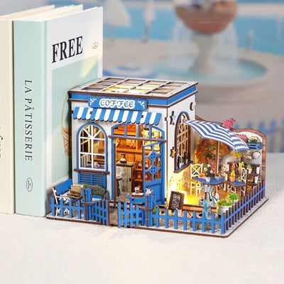 Santorini Sun Coffee DIY Miniature House Kit